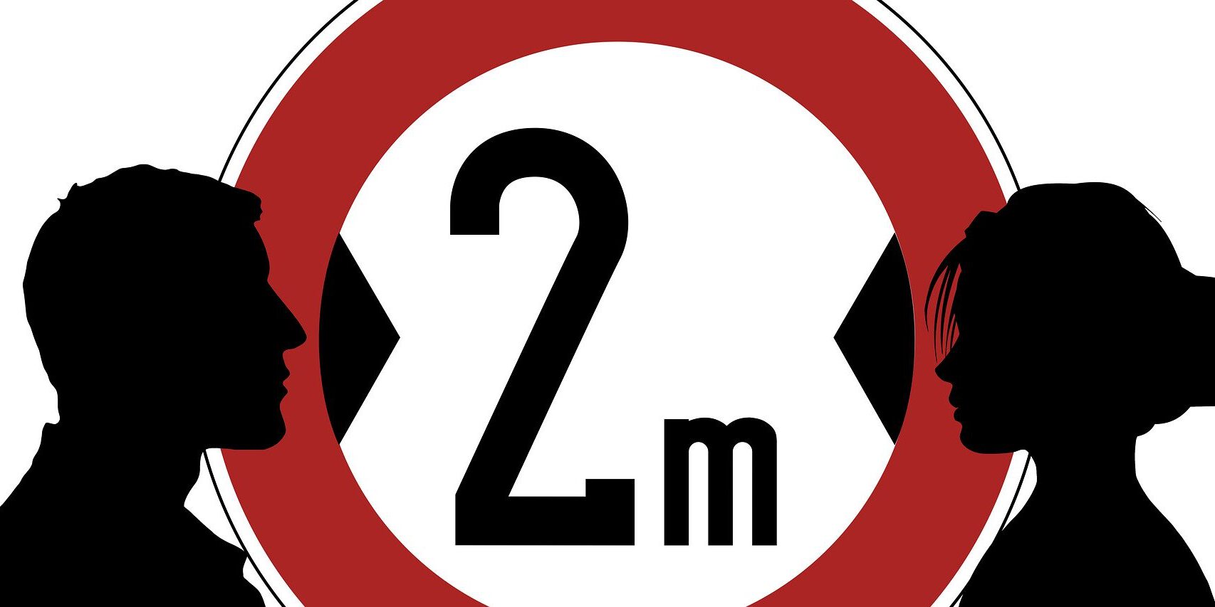 Személyközi távolság koronavírus idején (Fotó:Pixabay)